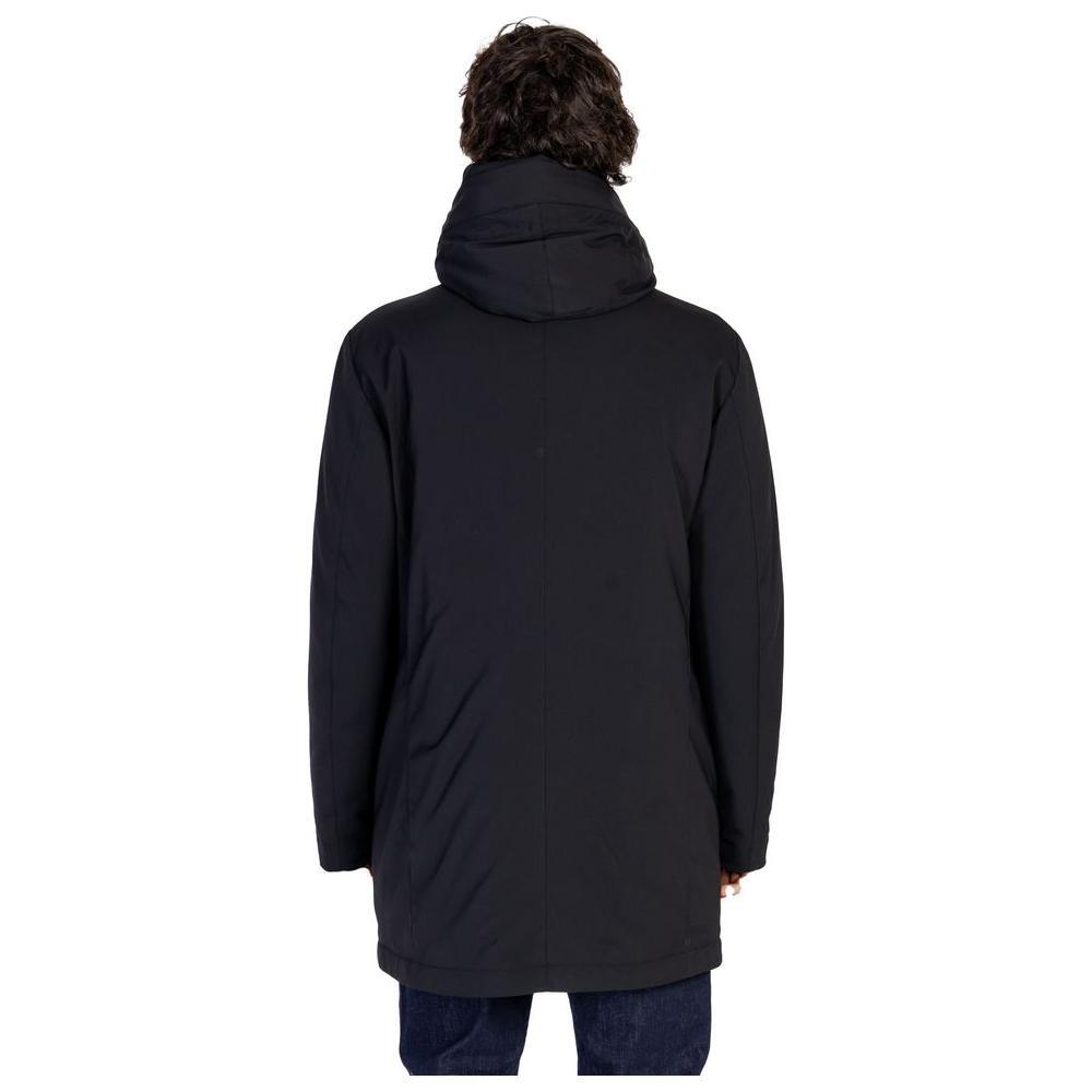 Peuterey Black Polyester Jackets & Coat PE-15559300009-IT52 | XL