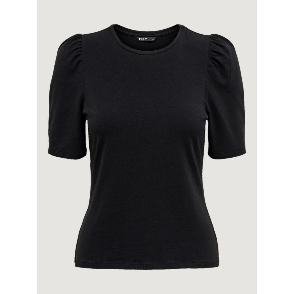 Only Black Cotton T-Shirt ON-10272500009-IT38|XS