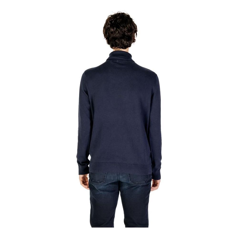 U.S. POLO ASSN. Blue Cotton Turtleneck US-15717400010-IT46 | M
