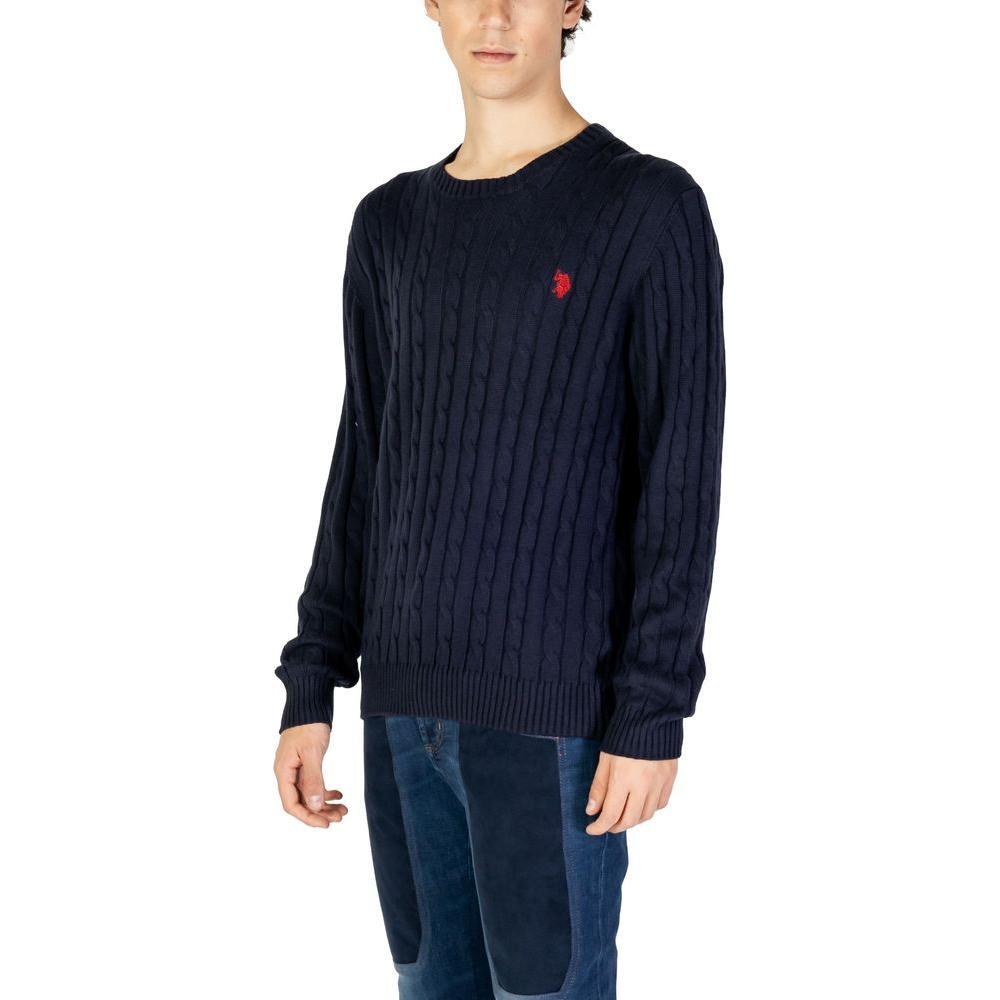 U.S. POLO ASSN. Blue Cotton Sweater US-15719300010-IT52 | XL
