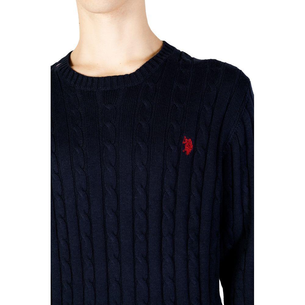U.S. POLO ASSN. Blue Cotton Sweater US-15719300010-IT52 | XL