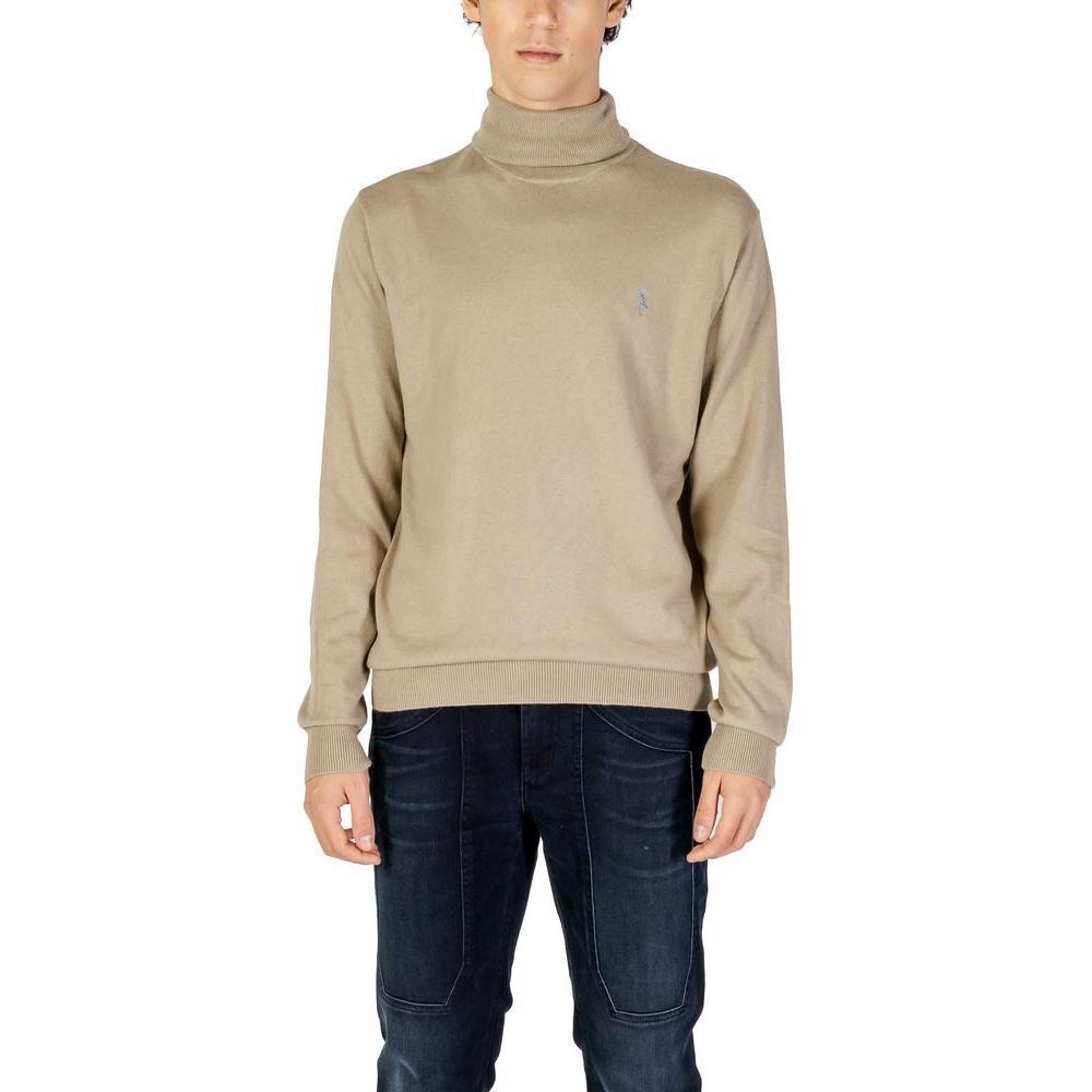 U.S. POLO ASSN. Beige Cotton Turtleneck US-15717402507-IT52 | XL