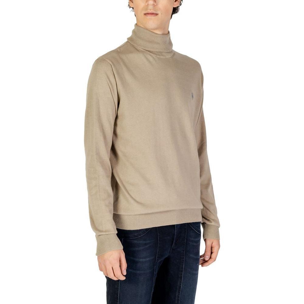 U.S. POLO ASSN. Beige Cotton Turtleneck US-15717402507-IT52 | XL