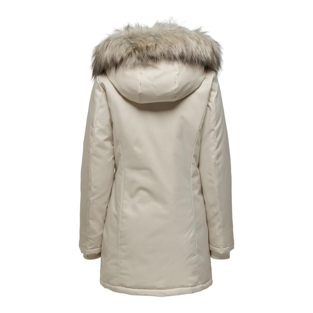 Only Beige Polyester Parka ON-11458302507-IT42|M