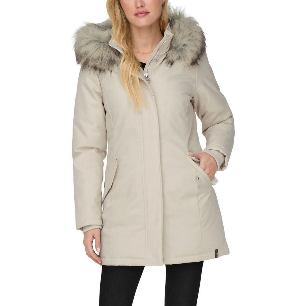 Only Beige Polyester Parka ON-11458302507-IT42|M