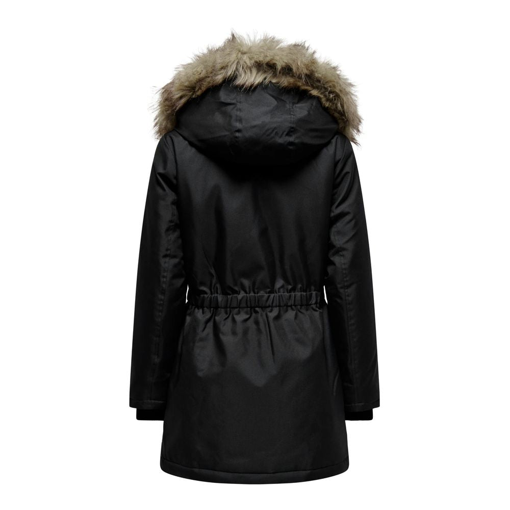 Only Black Polyester Parka ON-11462000009-IT42|M