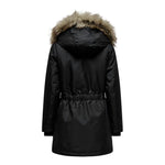 Only Black Polyester Parka ON-11462000009-IT42|M