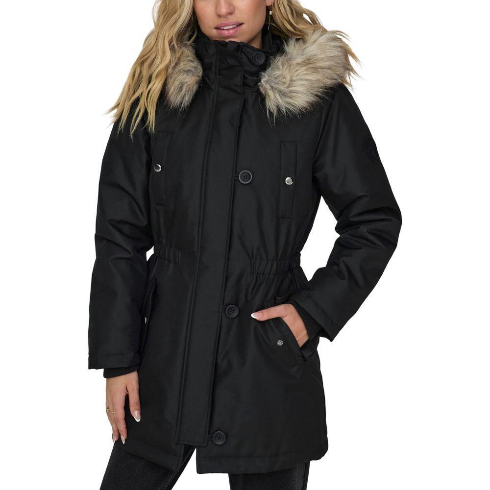 Only Black Polyester Parka ON-11462000009-IT42|M