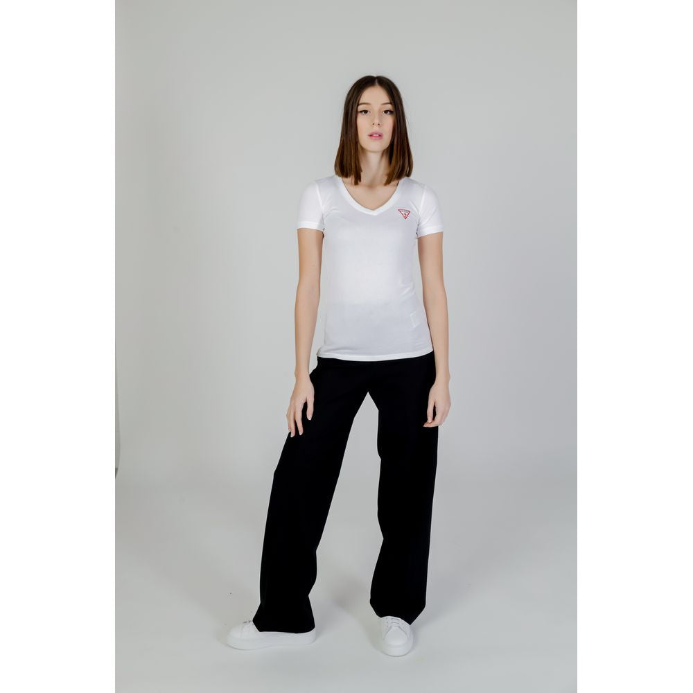 Guess White Cotton T-Shirt GU-13240000008-IT38|XS