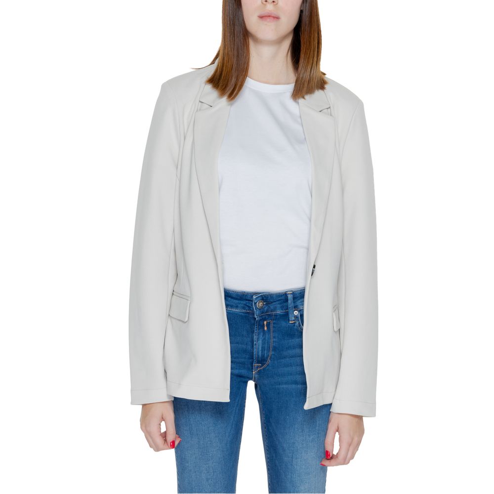 Only Beige Polyester Blazer ON-13382902507-IT36|XXS