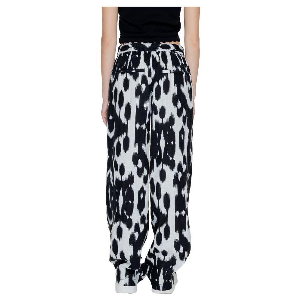 Street One Black Linen Pant ST-14510300009-W38 | L32