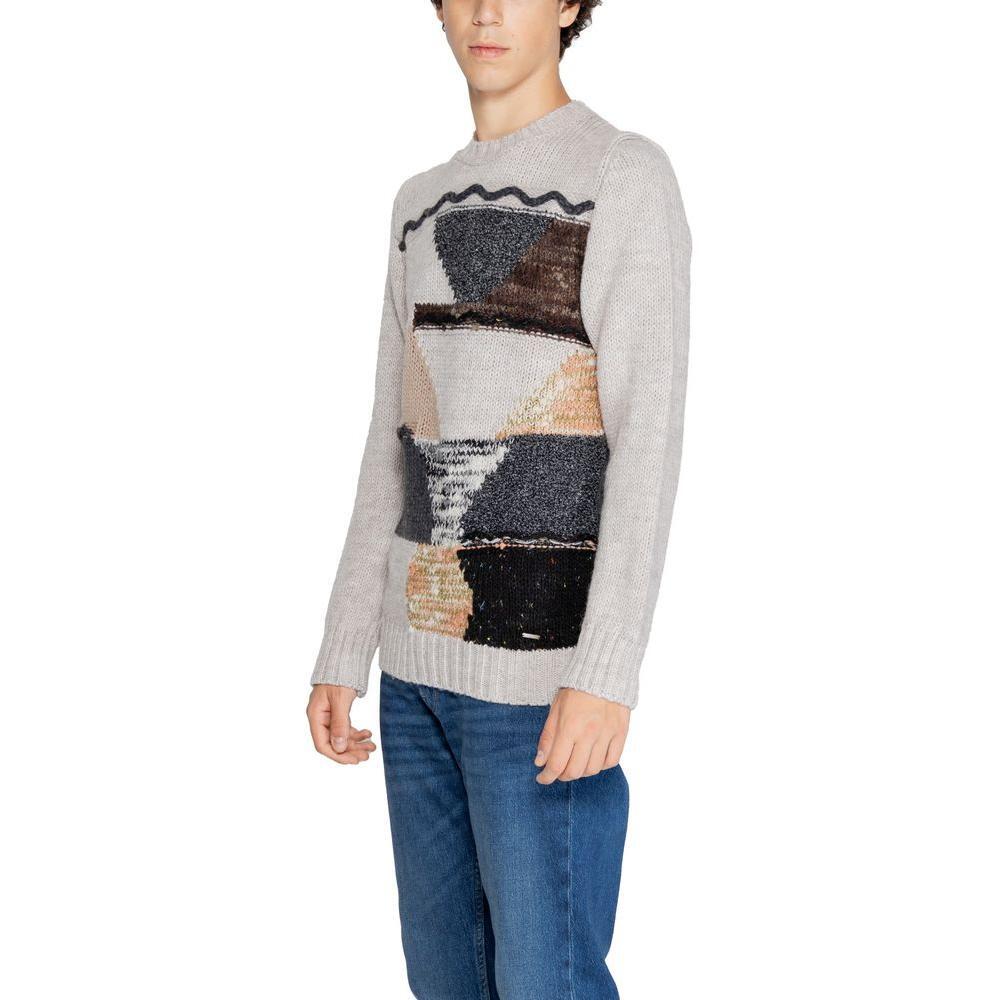 Gianni Lupo Beige Marabou Sweater GI-14787000127-IT54 | XXL
