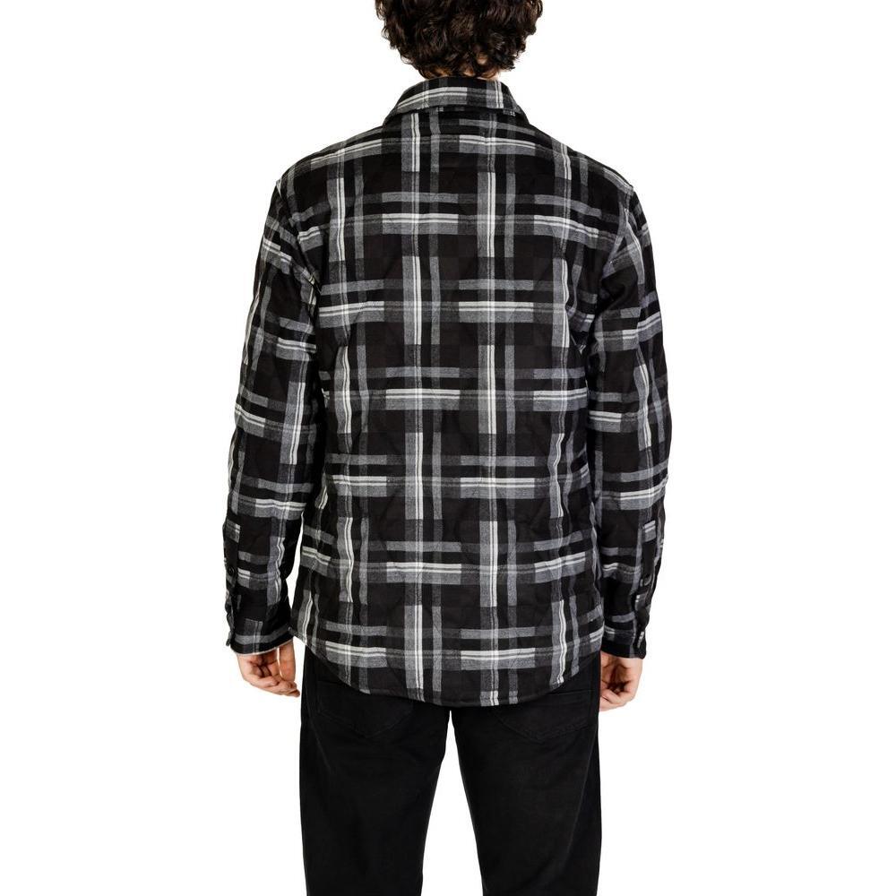 Gianni Lupo Black Polyester Jackets & Coat GI-14789500009-3XL