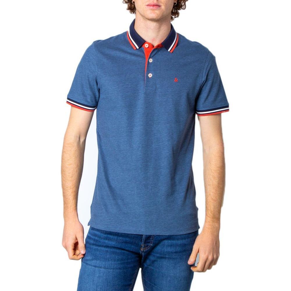 Jack Jones Blue Cotton Polo Shirt JA-4220601781-IT44 | S