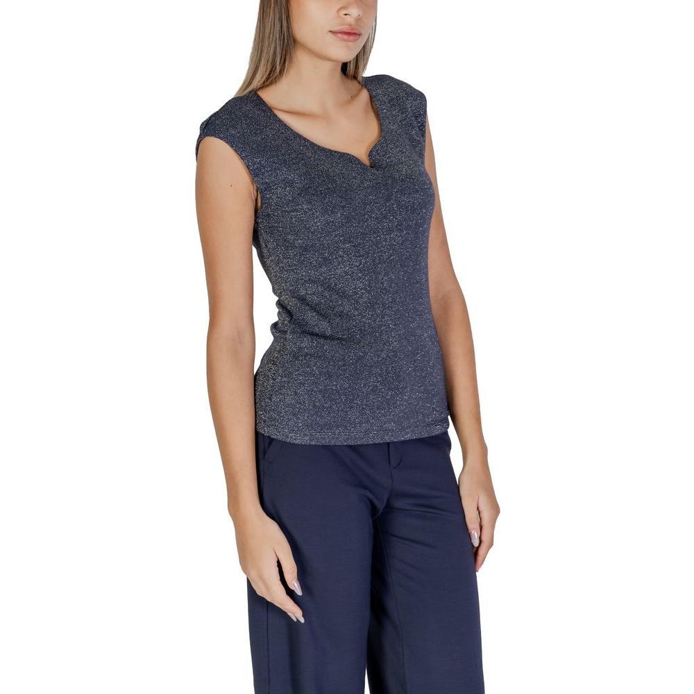 Street One Blue Viscose Tank Top ST-15624000010-IT42|M