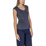 Street One Blue Viscose Tank Top ST-15624000010-IT42|M