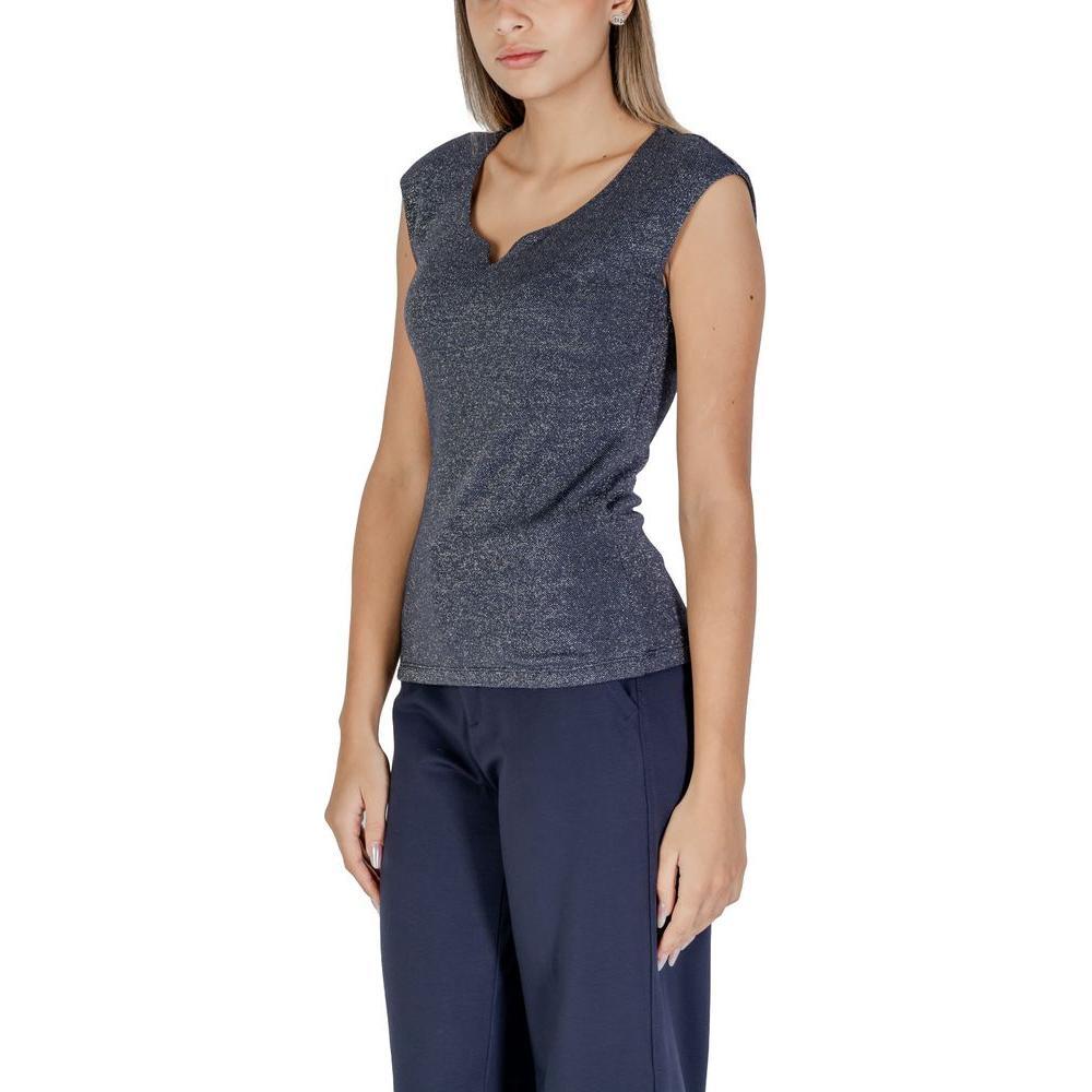 Street One Blue Viscose Tank Top ST-15624000010-IT42|M