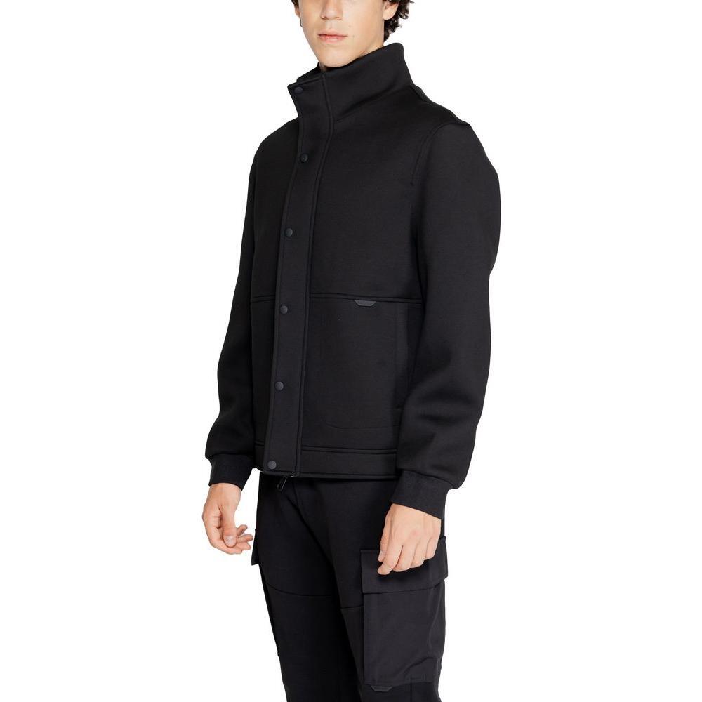 Antony Morato Black Polyester Jackets & Coat AN-14634300009-IT52 | XL