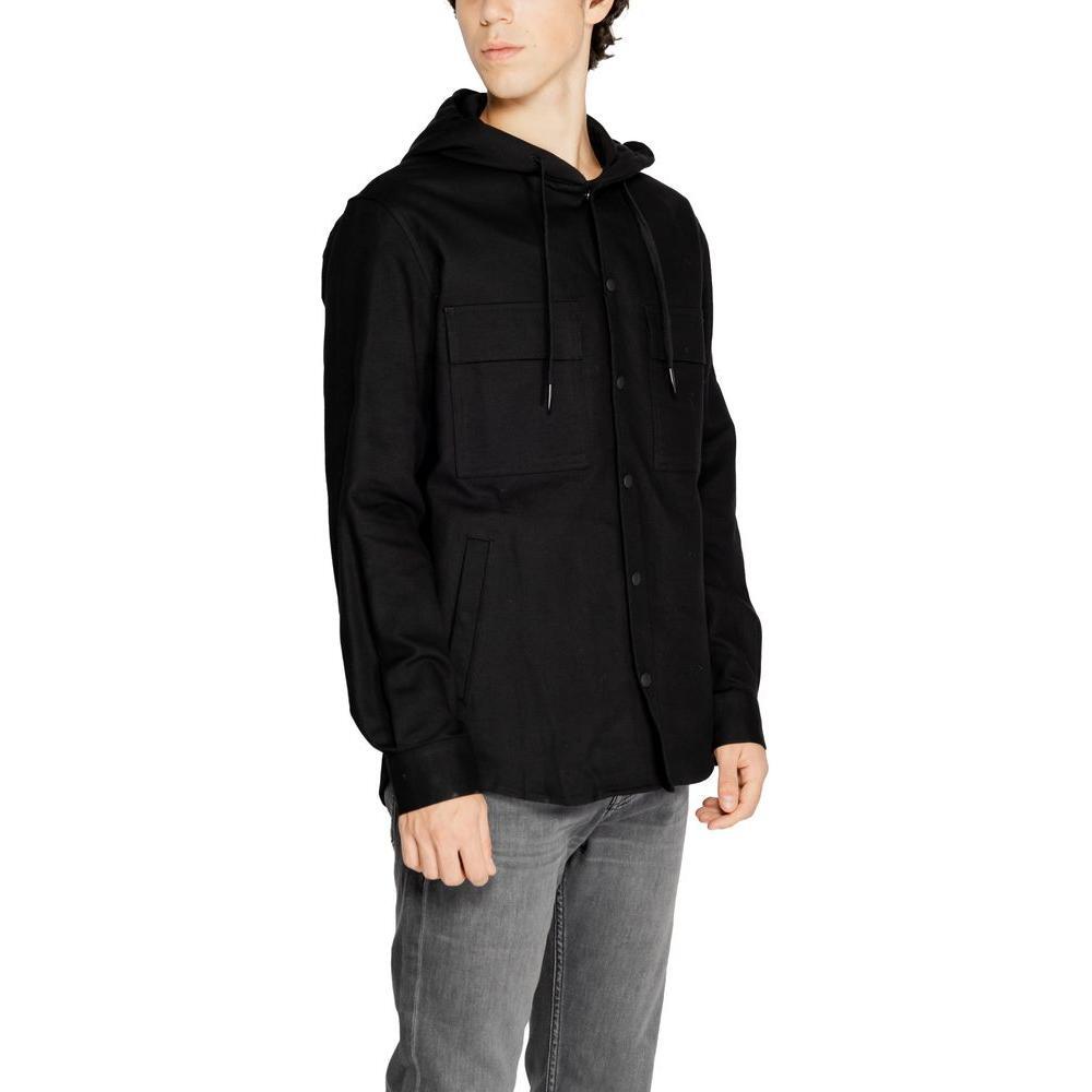 Antony Morato Black Cotton Shell Jacket