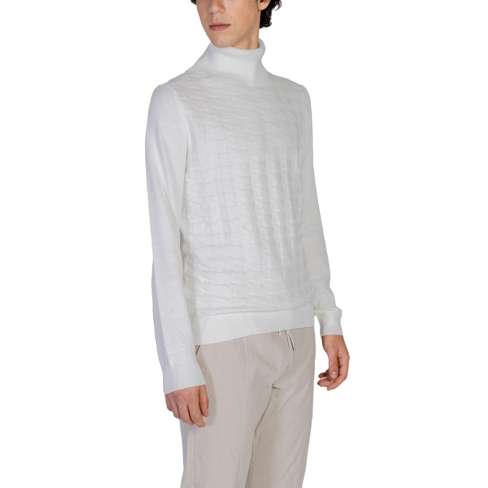 Antony Morato White Cotton Turtleneck