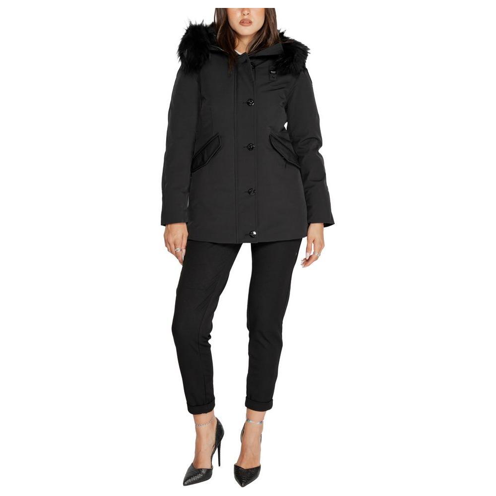 Blauer Black Polyester Parka BL-14720000009-IT40|S