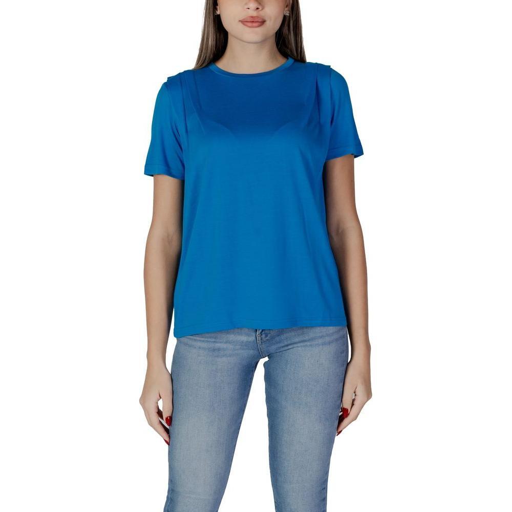 B.Young Blue Modal T-Shirt 1728,71956299936,B.Young,Blue,Clothing,IT40|S,IT42|M,New with tags,Tops & T-Shirts - Women - Clothing,Women,Women - Clothing B.Young BY-14884900010-IT40|S