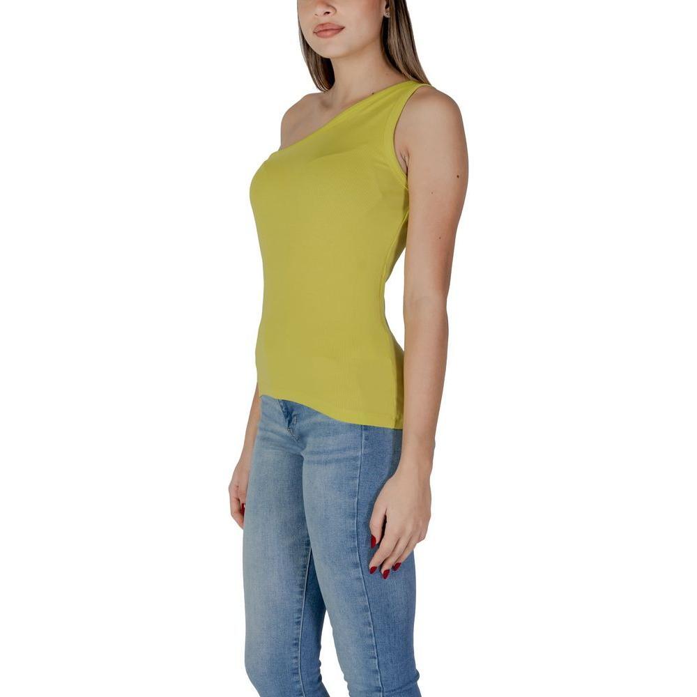 B.Young Yellow Cotton Top BY-14886600946-IT42|M
