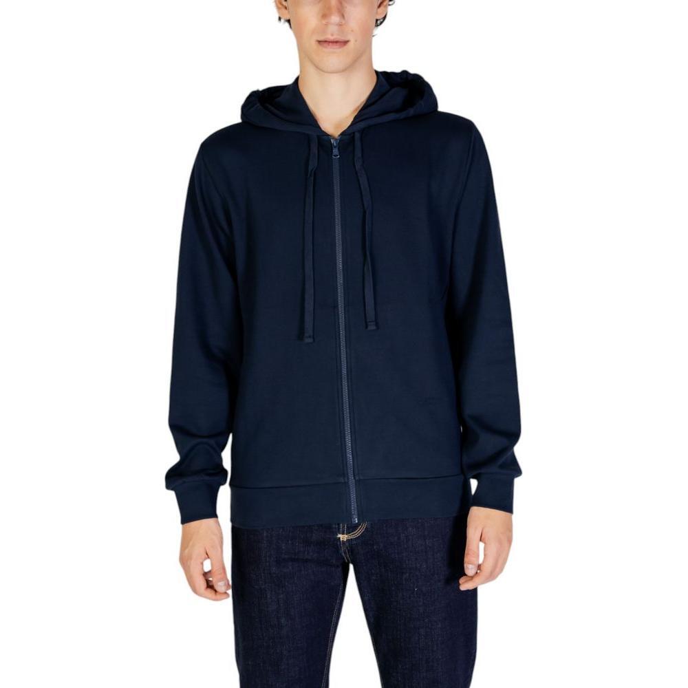 Emporio Armani Underwear Blue Polyester Hoody EM-15168800010-IT52 | XL