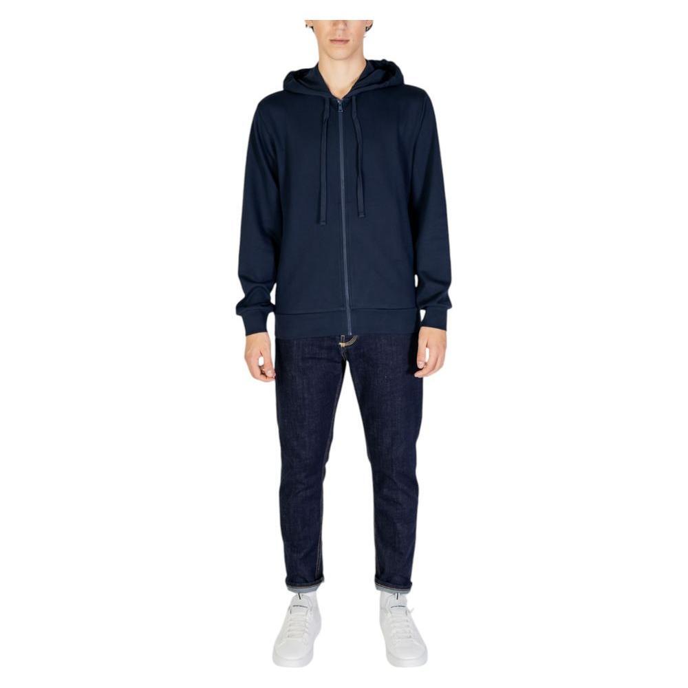 Emporio Armani Underwear Blue Polyester Hoody EM-15168800010-IT52 | XL
