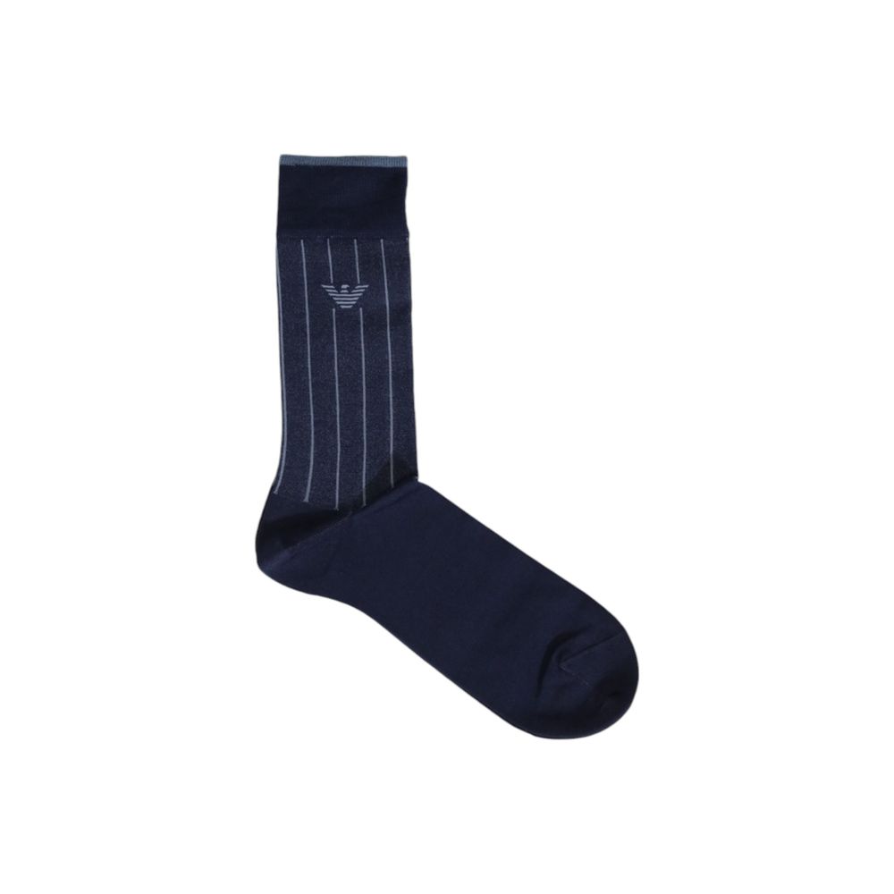 Emporio Armani Underwear Blue Cotton Sock Emporio Armani Underwear Dark Slate Gray