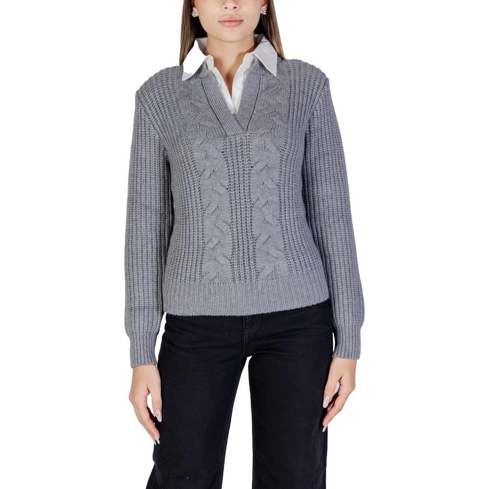 Morgan De Toi Gray Viscose Sweater MO7000001819878RO