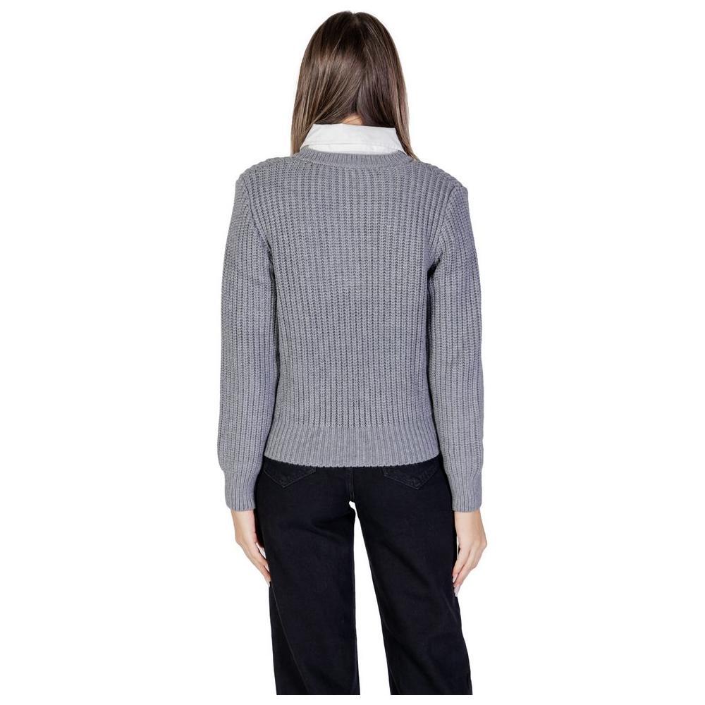Morgan De Toi Gray Viscose Sweater MO7000001819878RO