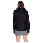ICHI Black Marabou Turtleneck IC-15691900009-IT38|XS