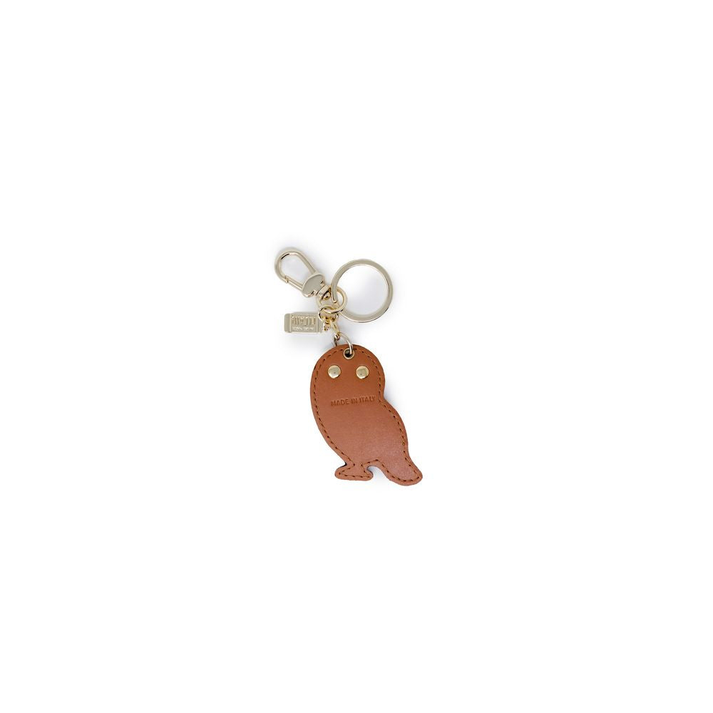 Alviero Martini Prima Classe Beige Leather Keychain ALMAPRCL-10234500127