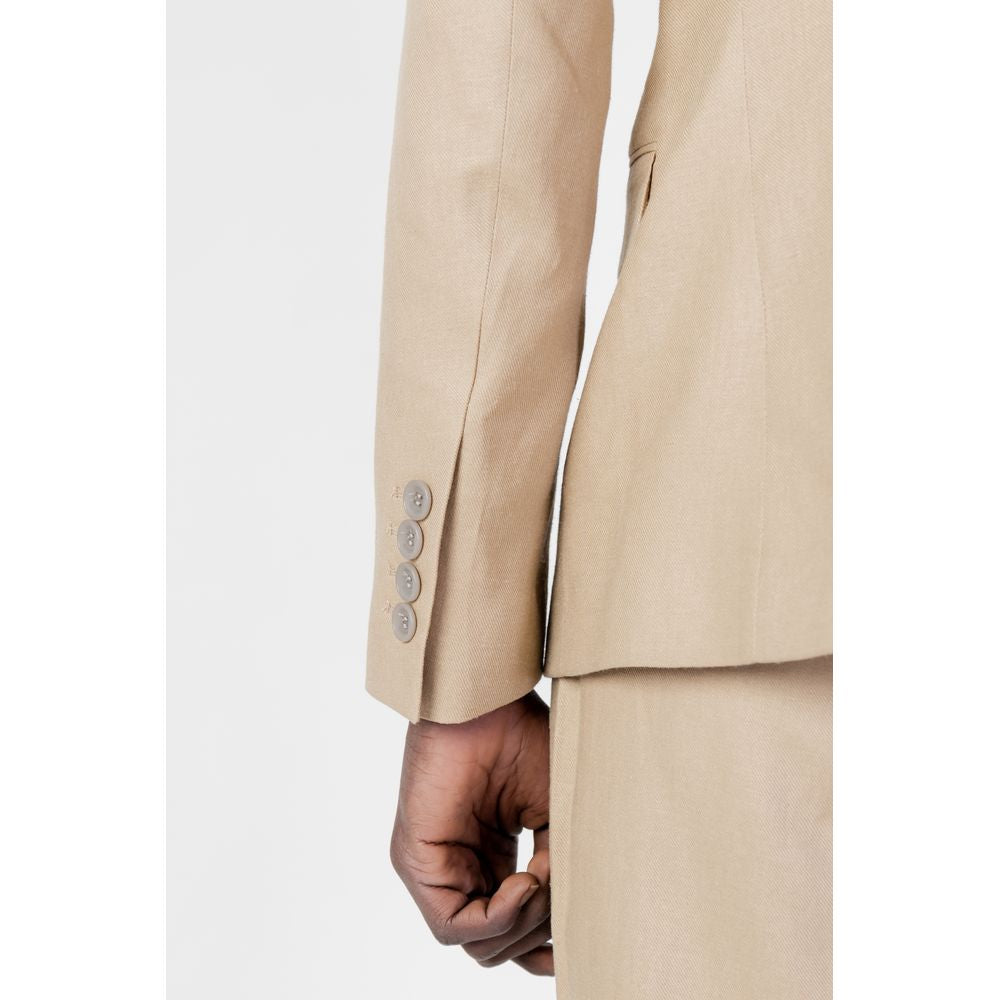 Antony Morato Beige Linen Blazer AN-10253200127-IT44 | XS