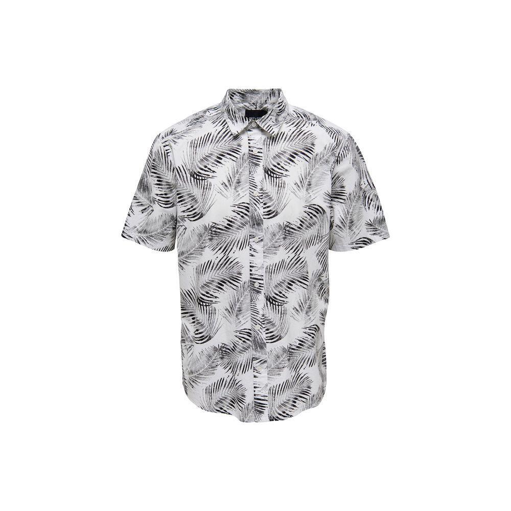 Only & Sons White Cotton Shortsleeve ON-10275600008-IT42 | XS