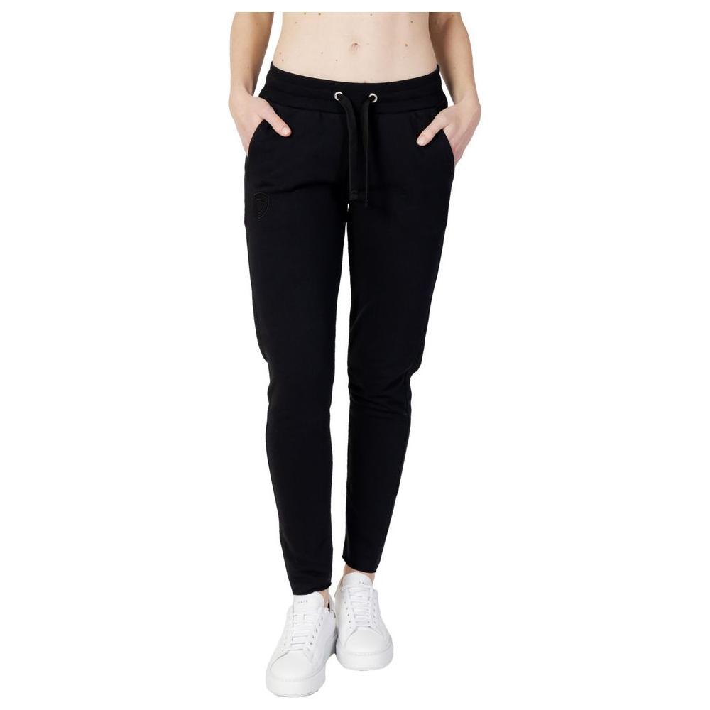 Blauer Black Cotton Joggers Workout Pant BL-10361000009-IT40|S