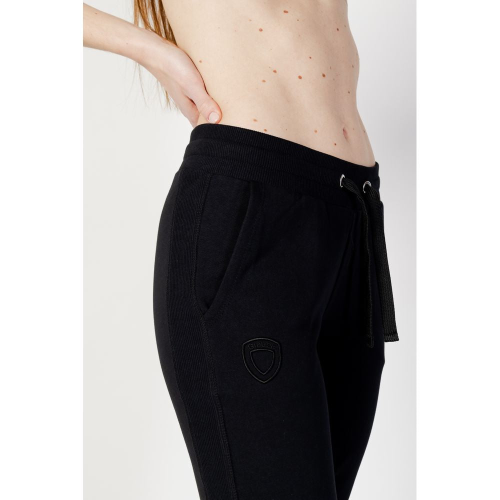 Blauer Black Cotton Joggers Workout Pant BL-10361000009-IT40|S