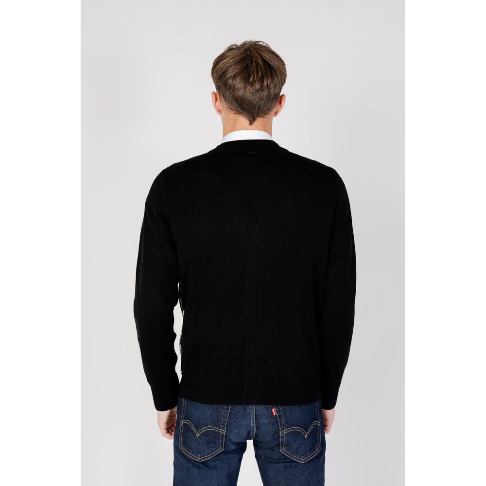 Antony Morato Black Wool Cardigan AN-11852000009-IT52 | XL