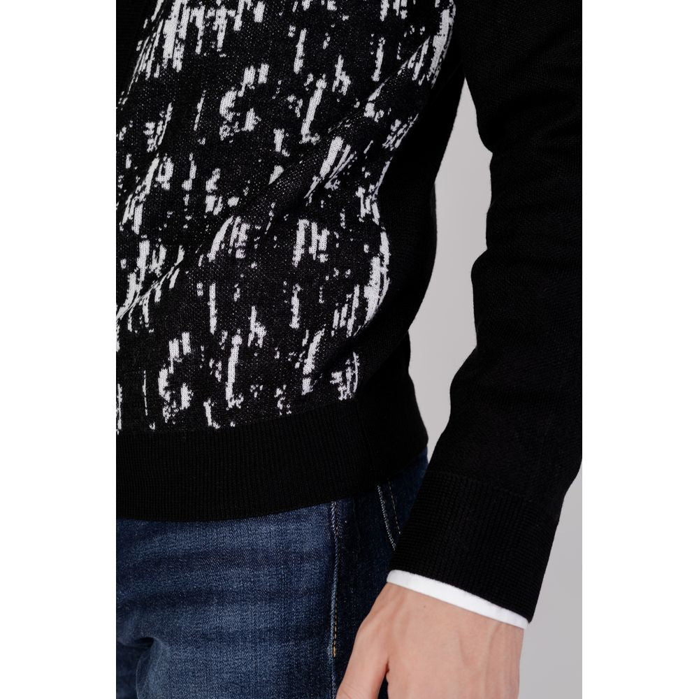 Antony Morato Black Wool Cardigan AN-11852000009-IT52 | XL