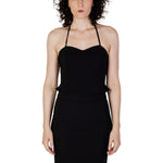 Rinascimento Black Polyester Top RI-12022900009-IT42|M