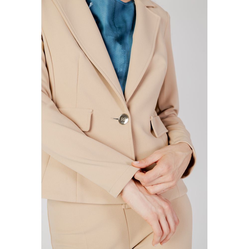 Rinascimento Beige Polyester Blazer RI-12084800127-IT40|S
