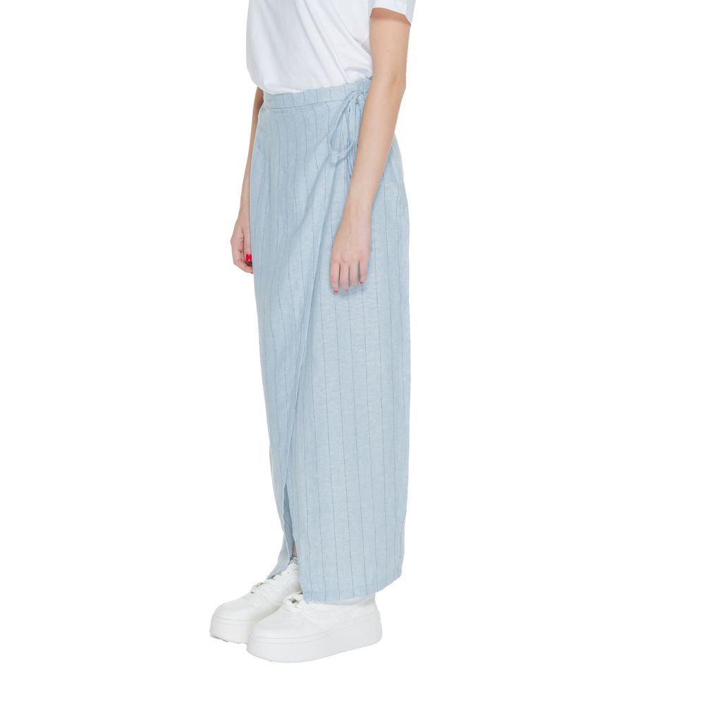 Vero Moda Light Blue Linen Skirt Vero Moda Light Gray