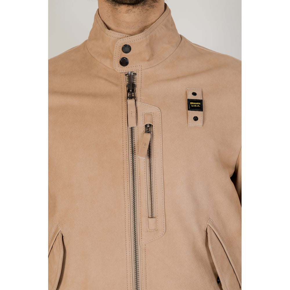 Blauer Beige Leather Jackets & Coat BL-13447302507-IT54 | XXL