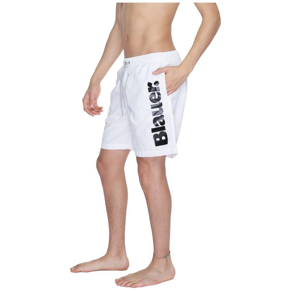 Blauer White Polyamide Swim Short BL-13447500008-IT48 | L