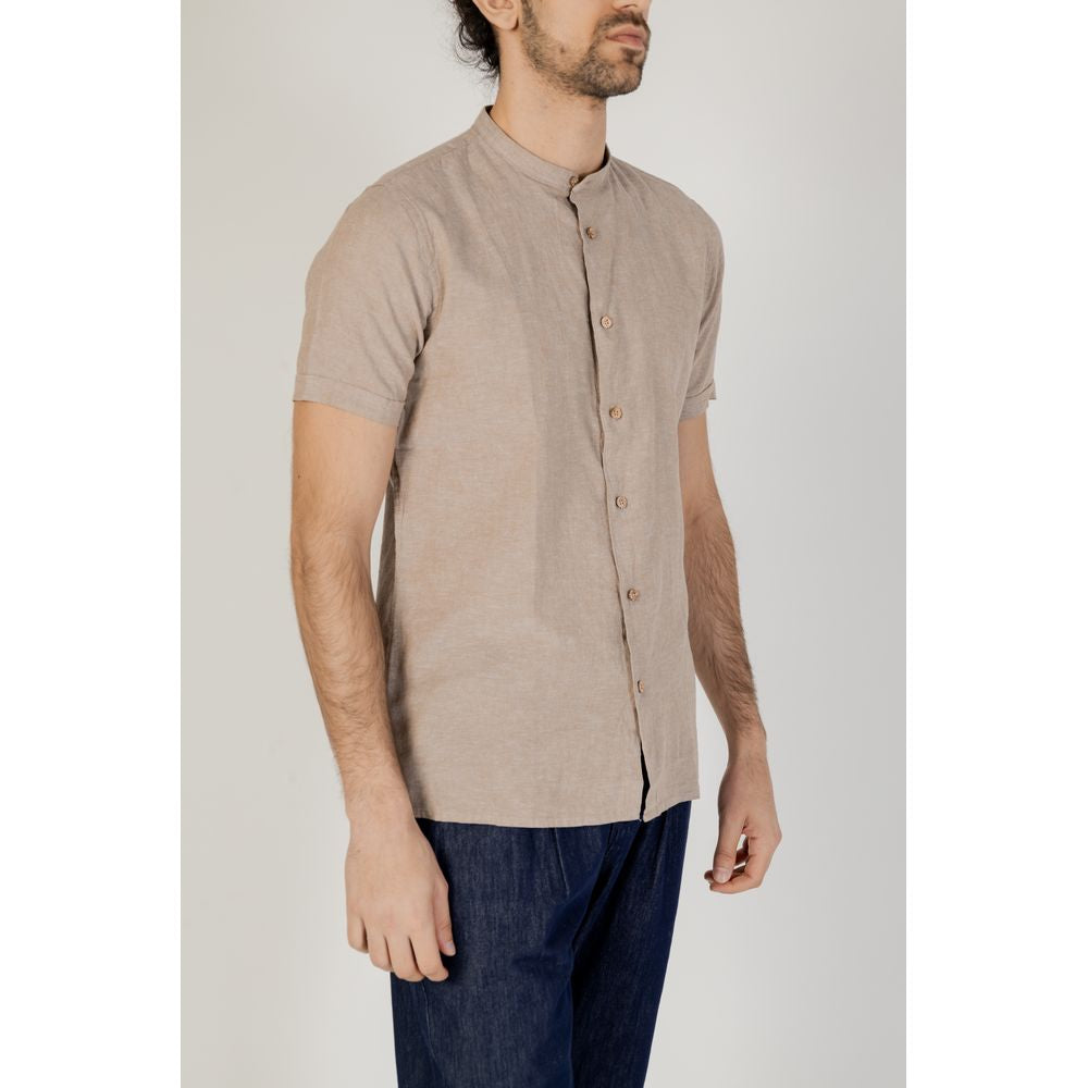 Hamaki-Ho Beige Linen Shortsleeve HA-13517000309-IT54 | XXL