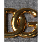 Dolce & Gabbana Gray Cotton Blend Embellished Tee T-shirt TSH87077-44