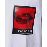 Dolce & Gabbana White Red Lips Print Cotton T-shirt TSH87173-44