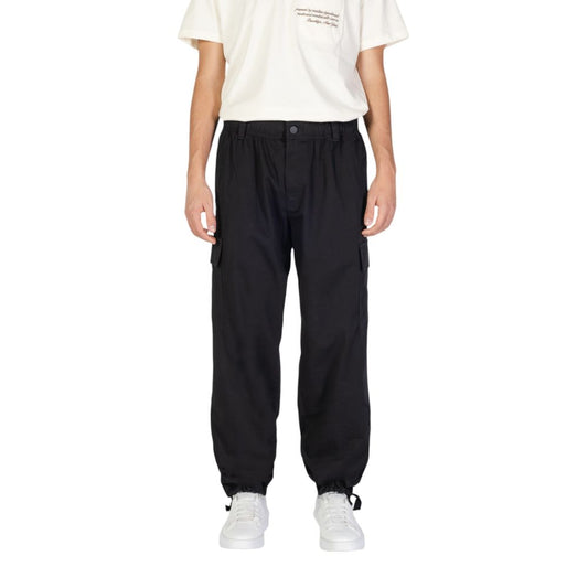 Calvin Klein Jeans Black Recycled Cotton Cargo Pants