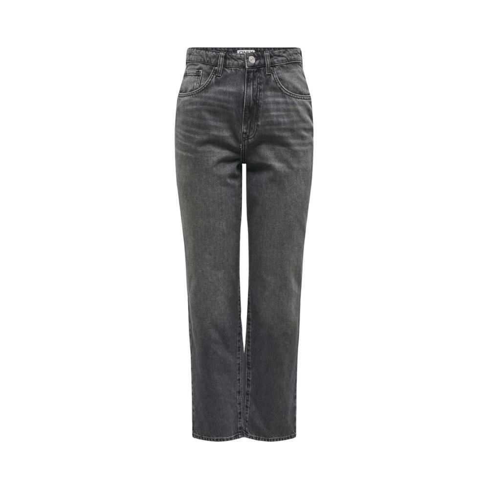 Only Gray Cotton Mom Jean ON-14844300138-W27 | L32